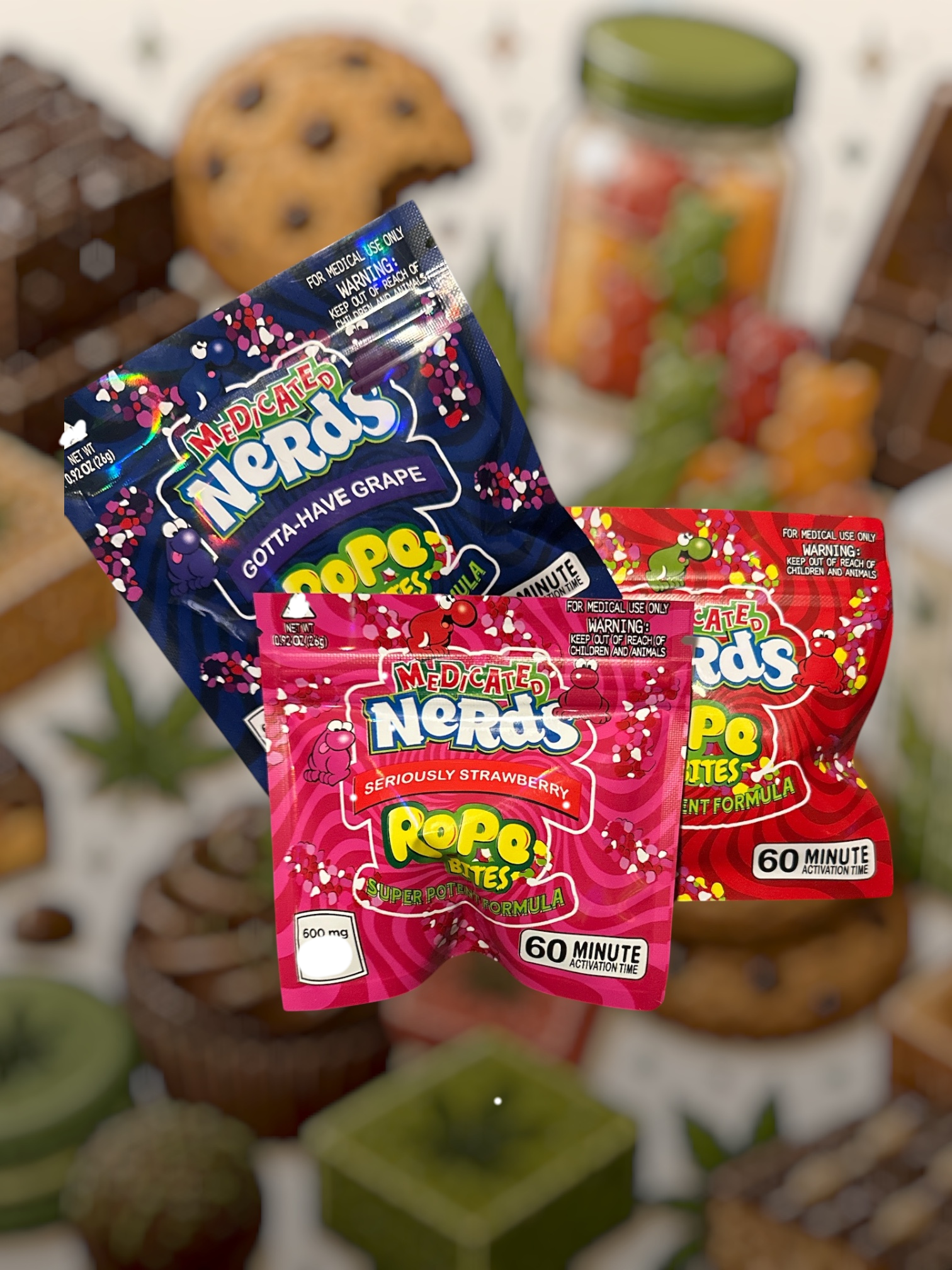 Assorted gummies