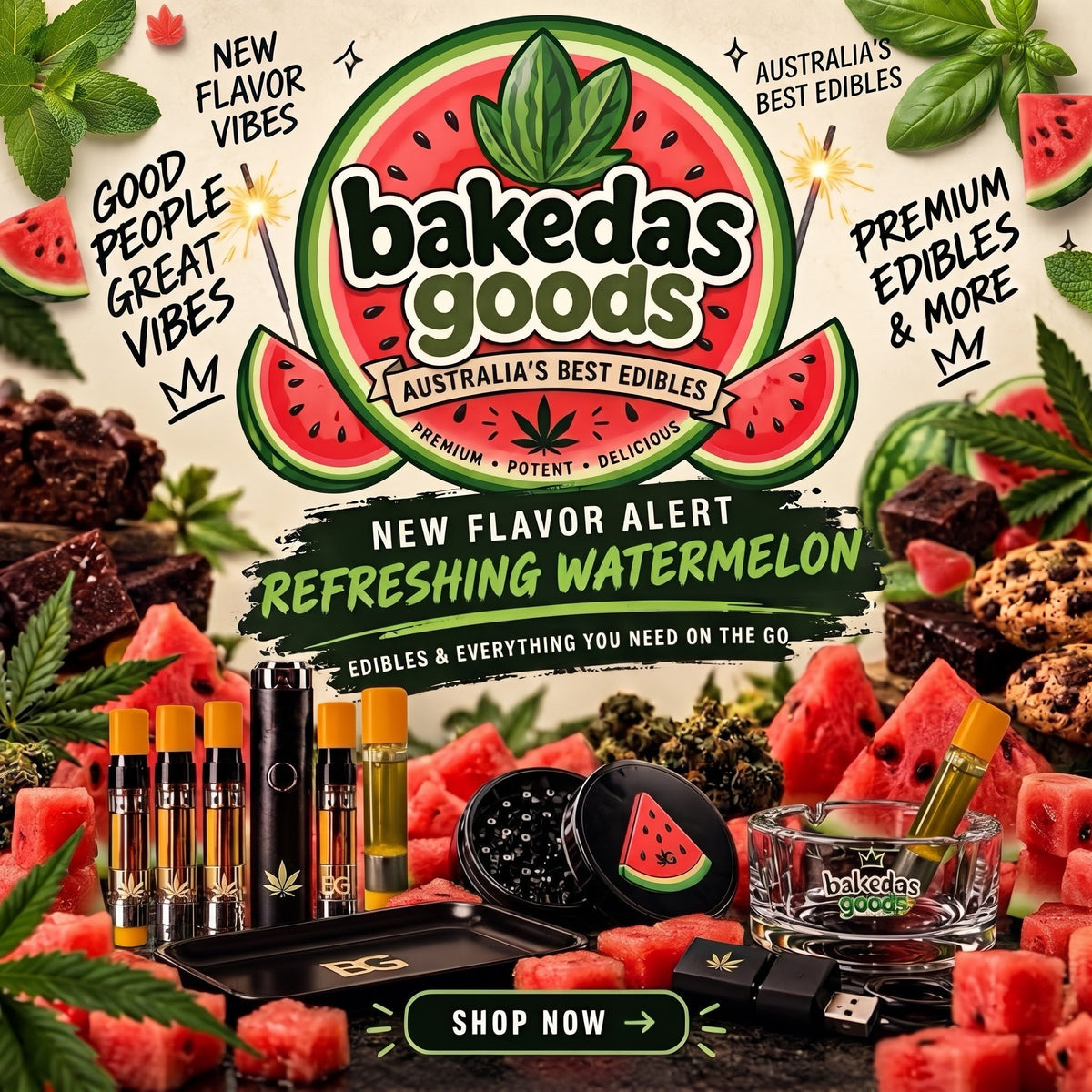 Watermelon flavoured