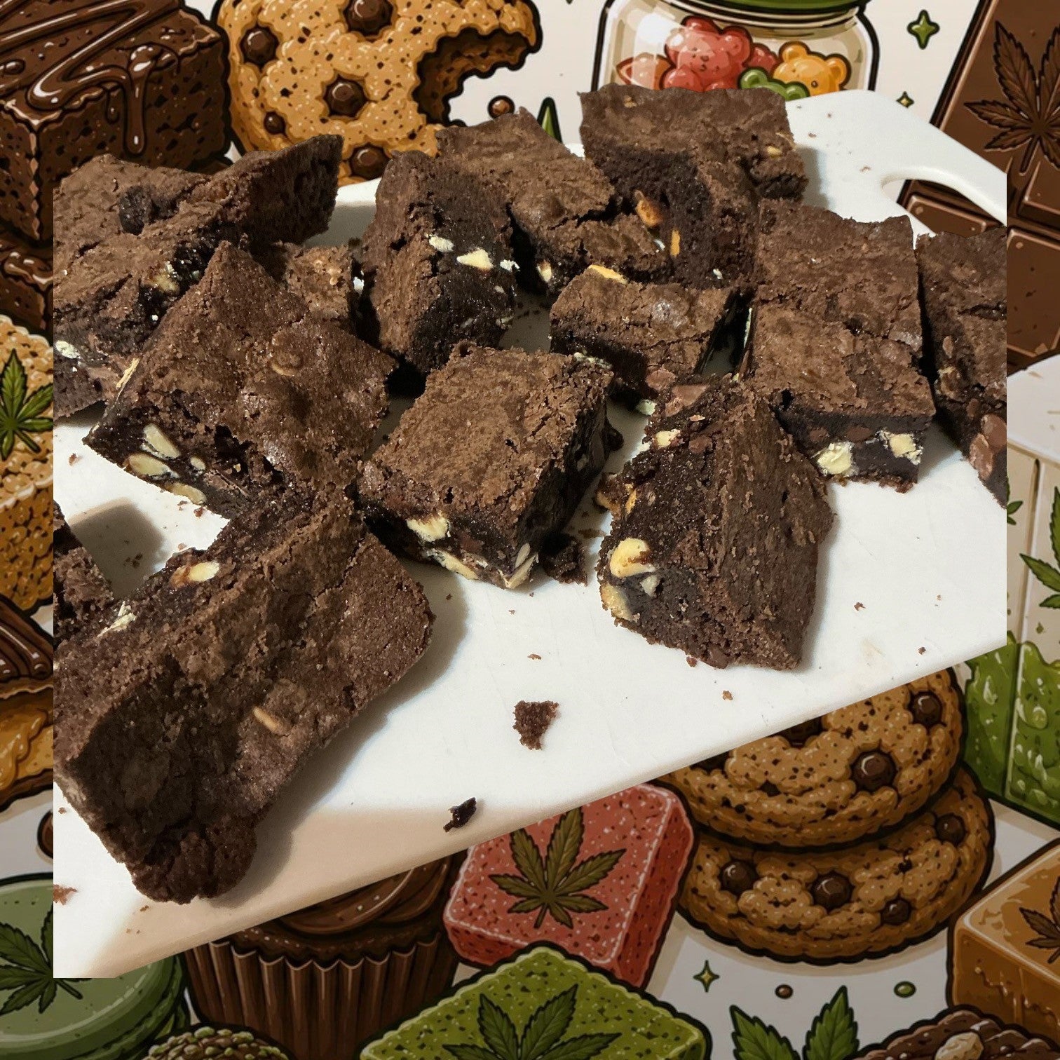 triple choc brownies