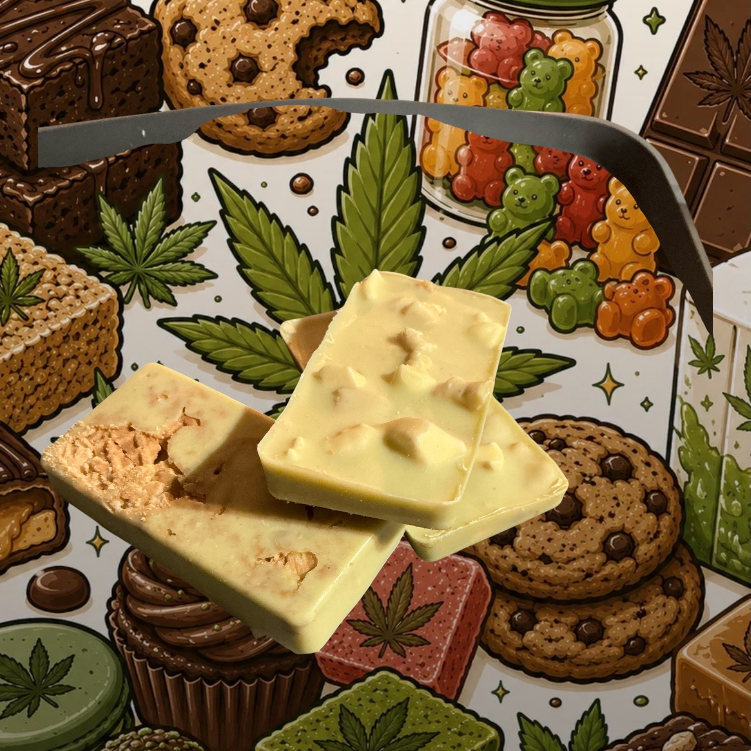 white choc bars